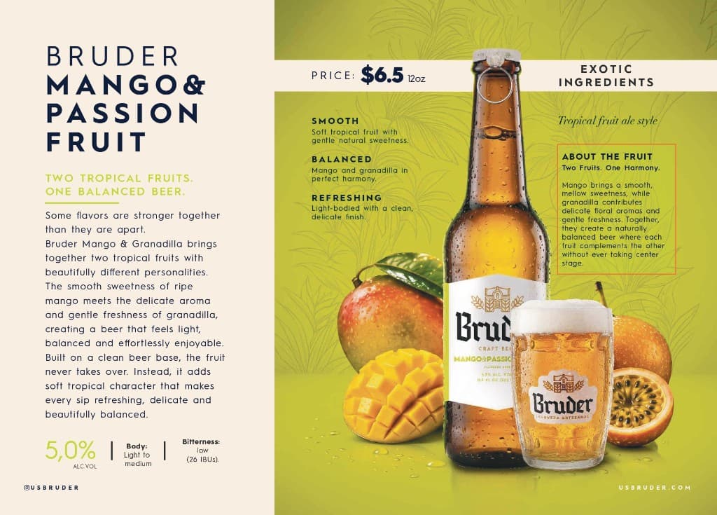 Mango & Passion Fruit — Tropical Fruit Ale